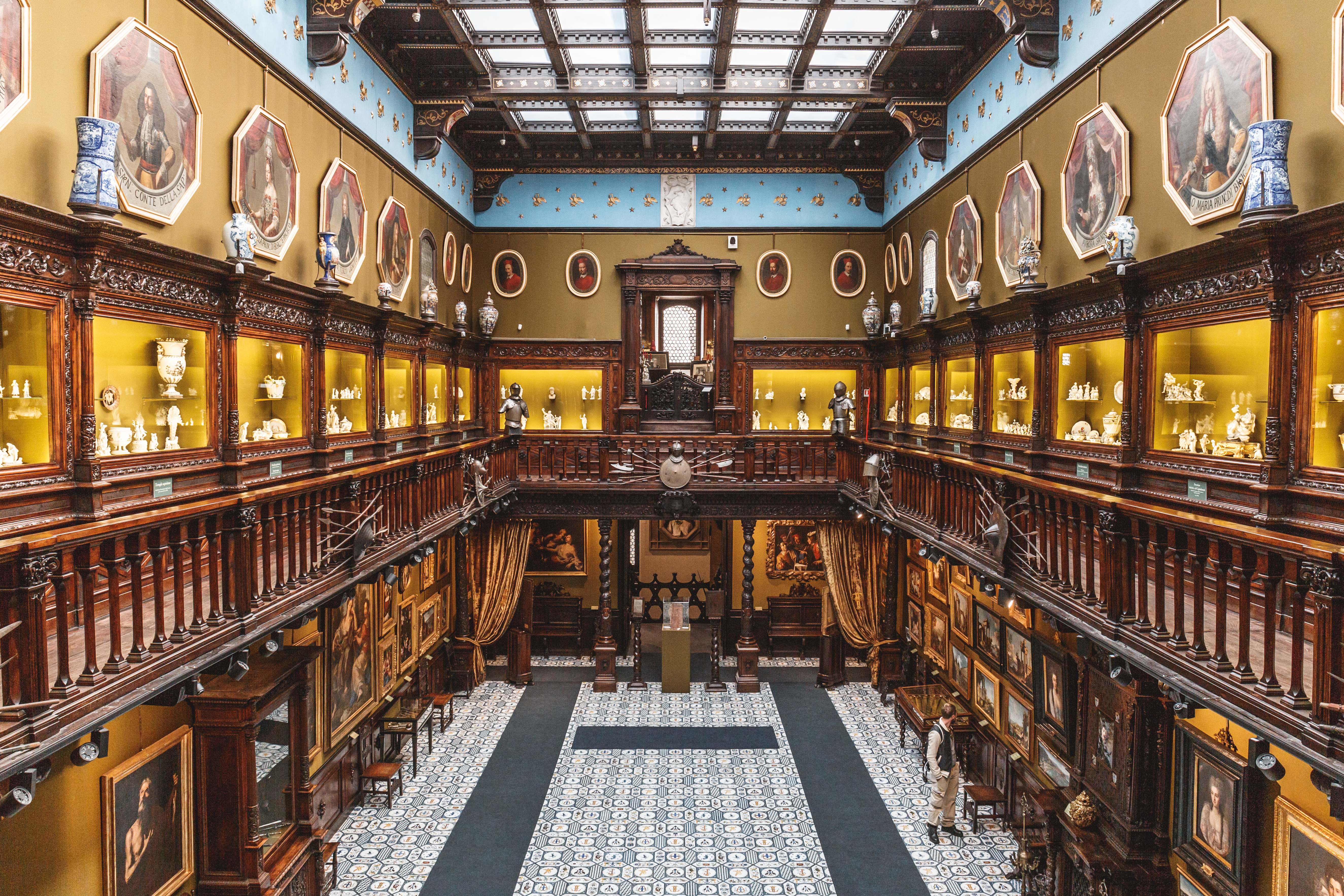 la sala principale del museo finanzieri di Napoli