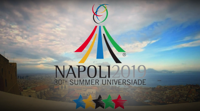 Logo delle Universiadi 2019 a Napoli